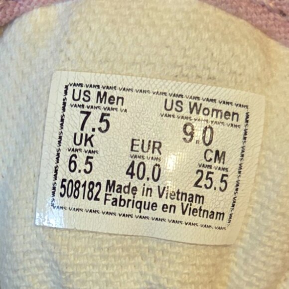 Like New Pink Vans size 9 Like New *Summer Clearance* - Picture 2 of 7